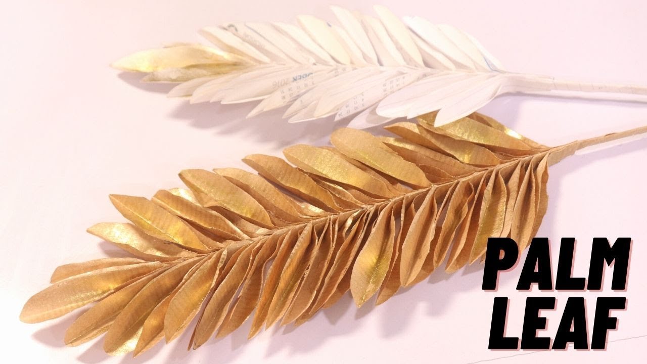 Paper Palm Leaf Cake Topper Tutorial