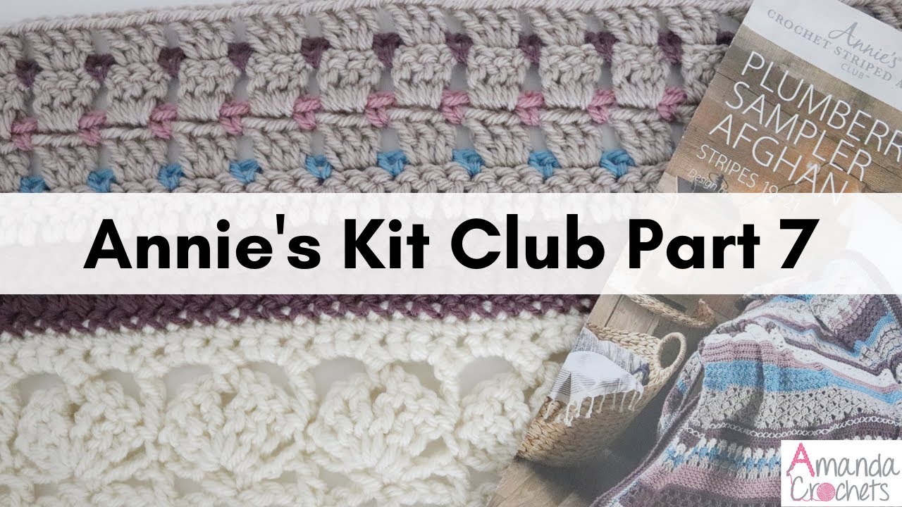 Annie's Crochet Striped Afghan Kit Club | Review of Kit #7