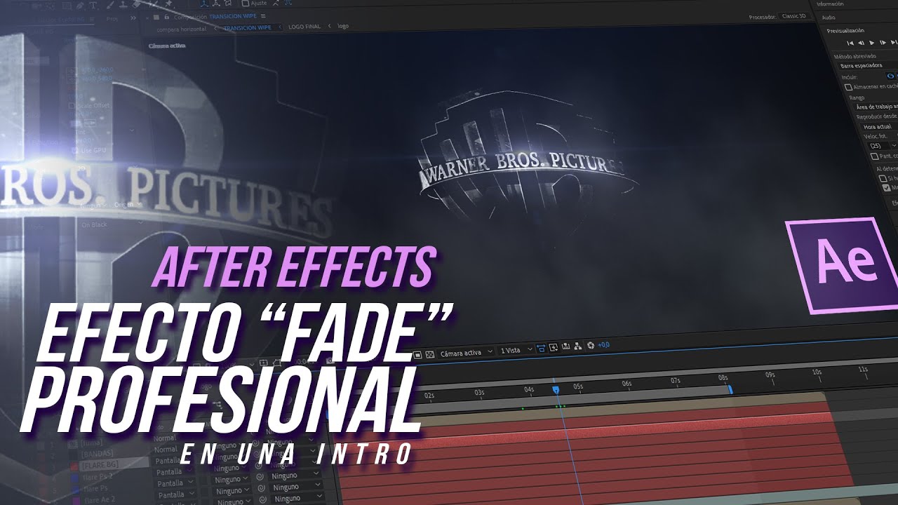 Fade profesional en una intro con After Effects by @ildefonsosegura