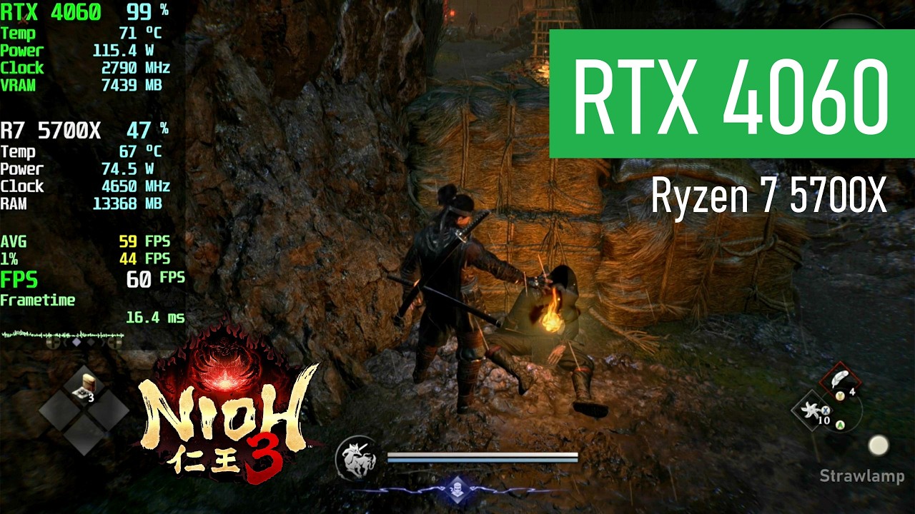 Nioh 3 | RTX 4060 8GB | Ryzen 7 5700X