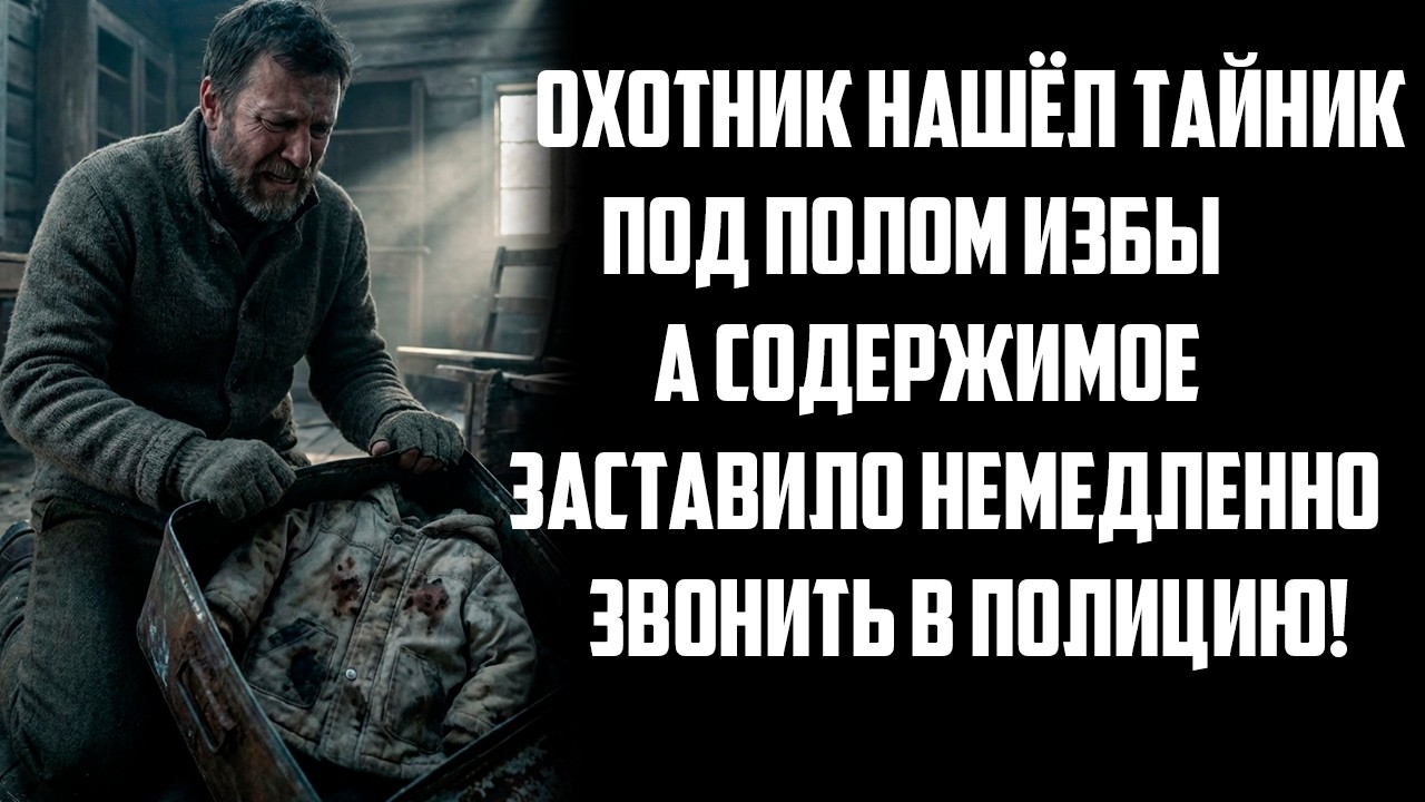 Охотник нашёл тайник под полом избы, а содержимое заставило немедленно звонить в полицию!
