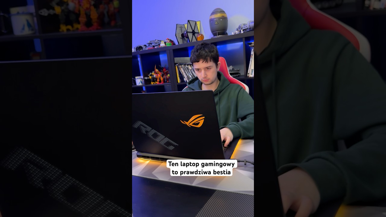 Ten laptop gamingowy to prawdziwa bestia😅 #gamer #laptop