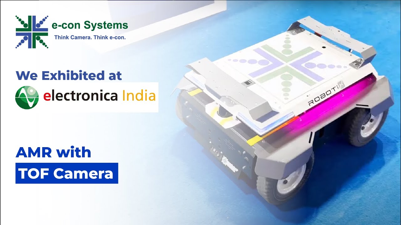 Autonomous Mobile Robot Navigation Demo @ Electronica India 2022 | 3D ToF Camera by e-con System