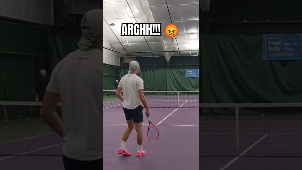 130 MPH SERVING RAGE! Radar Gun Frustration Unleashed #shorts