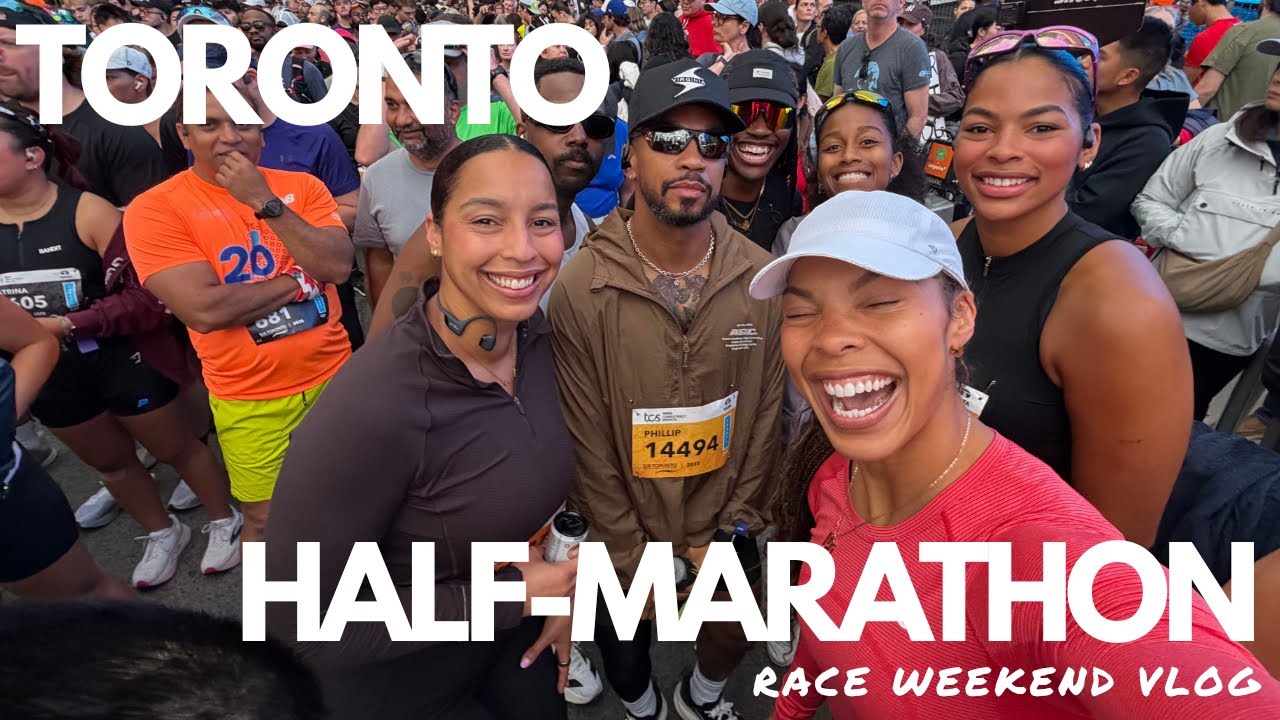 running a half marathon with my sisters | race weekend vlog