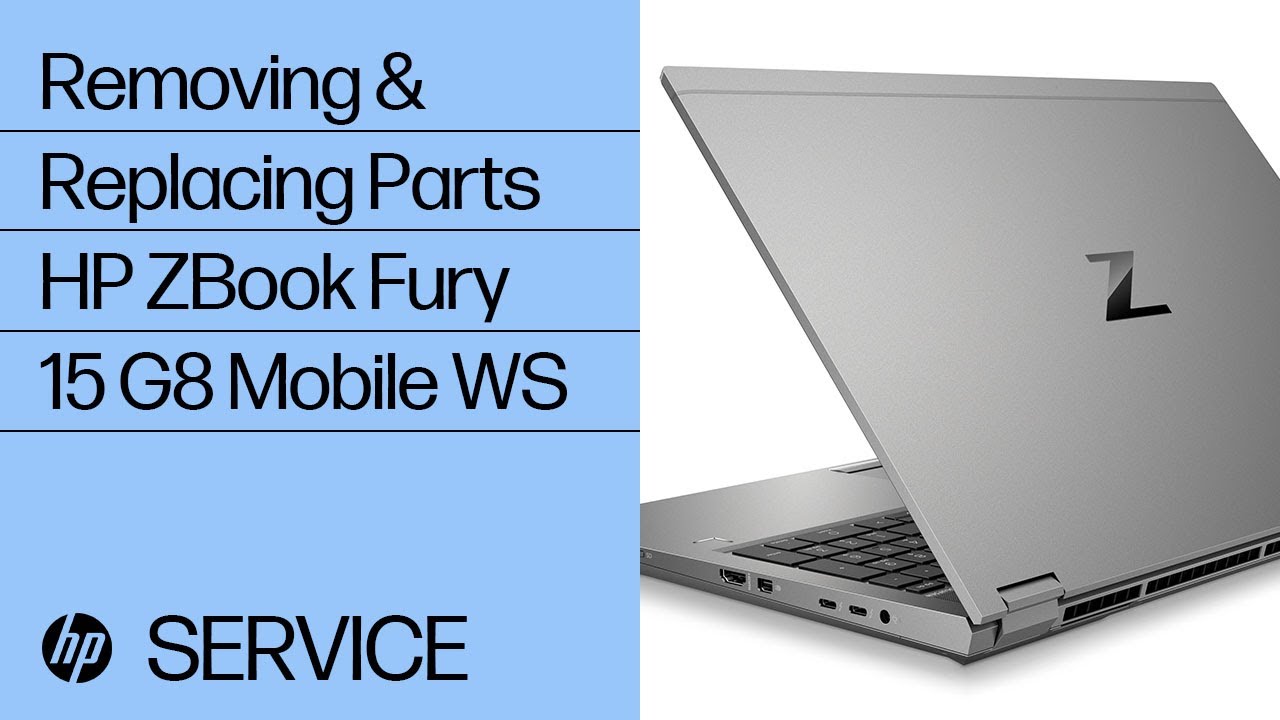 Removing & replacing parts for HP ZBook Fury 15 G8 | HP Computer Service