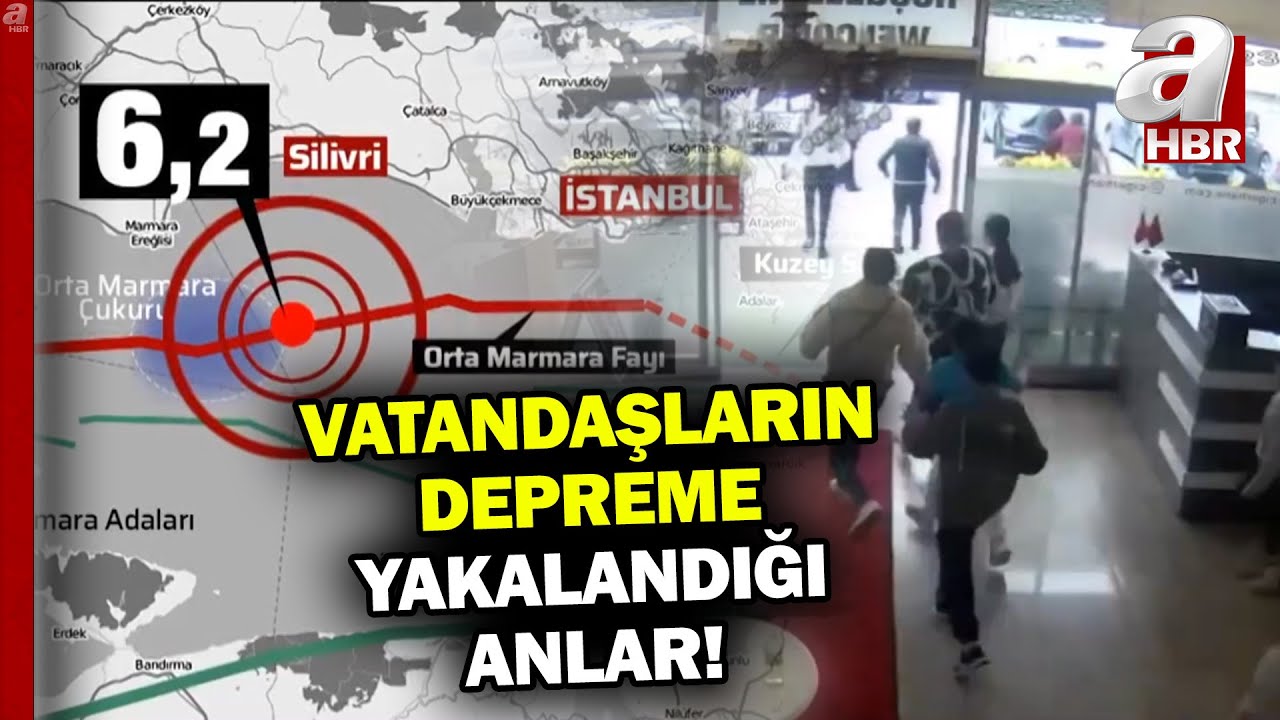 Marmara'da meydana gelen depreme vatandaşlar böyle yakalandı... | A Haber