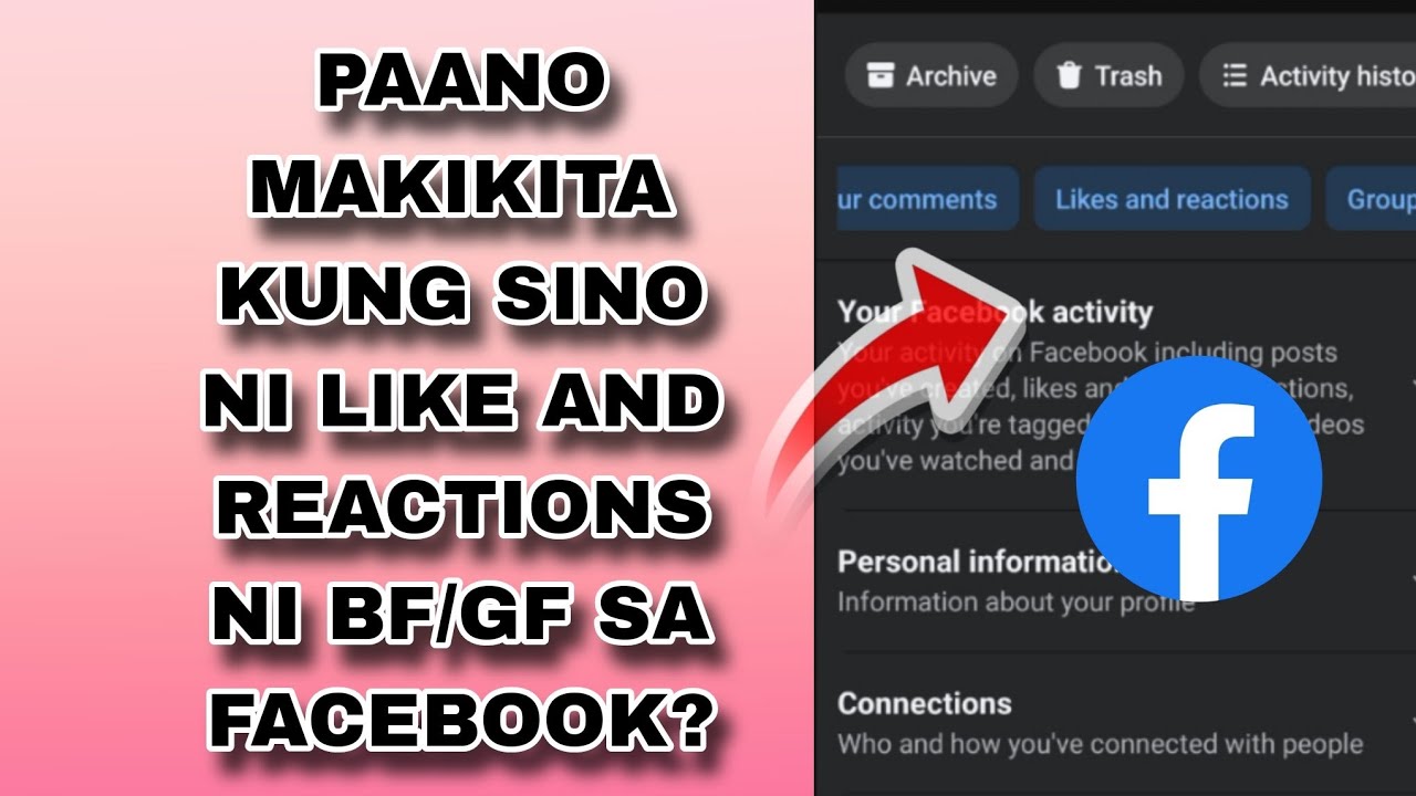Paano makikita yung mga na like or reaction mo sa Facebook post?