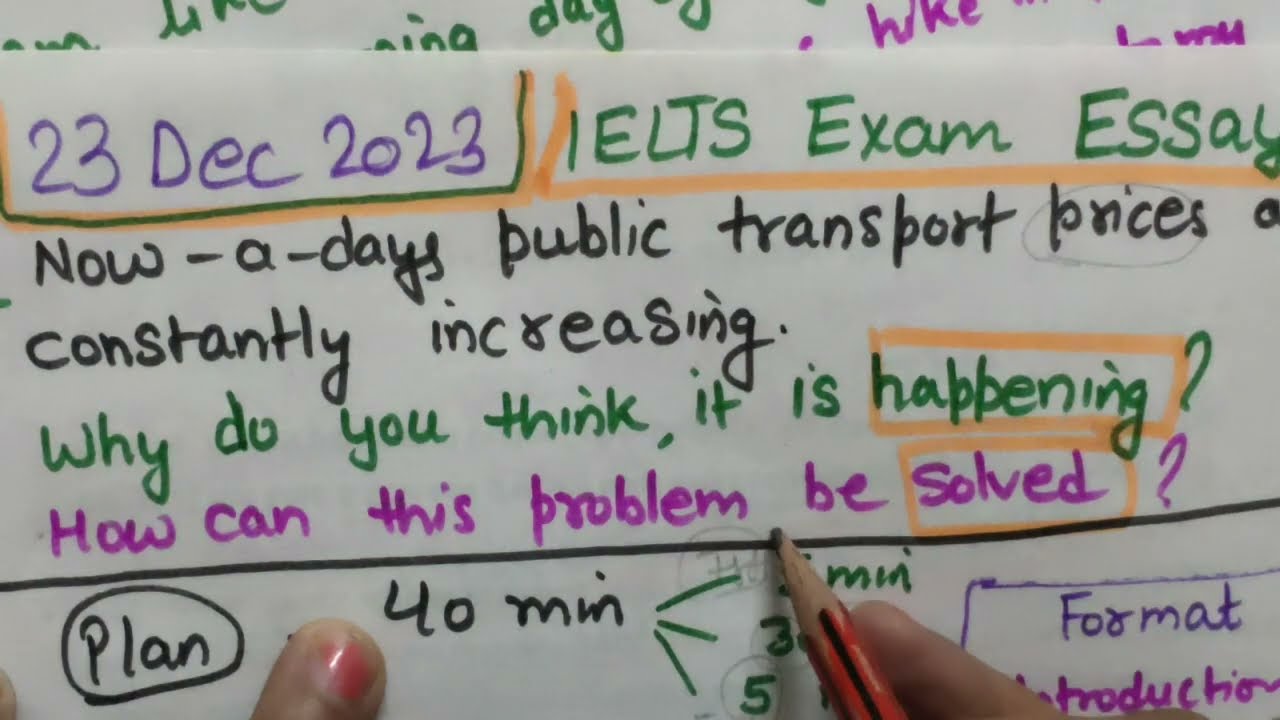 23Dec2023 ielts exam writing task 2| ielts writing task 2| How to write IELTS9 essay