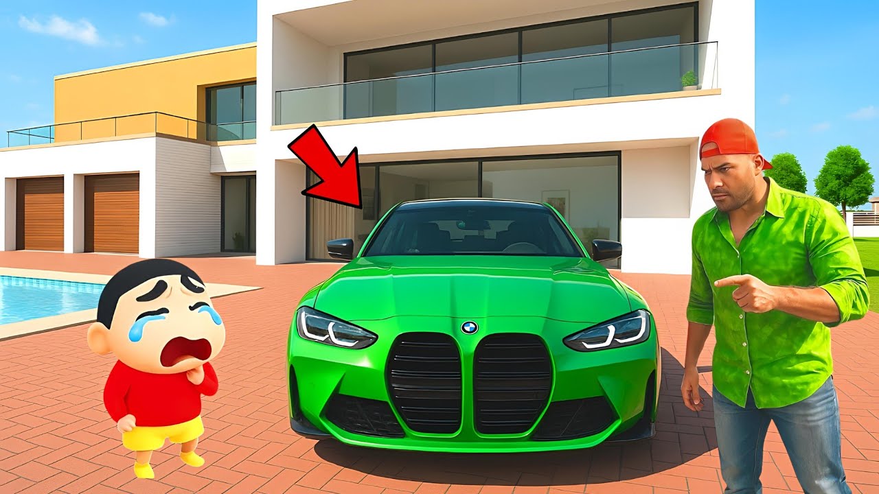 😱 Shinchan & Jack Purchase BMW Car 🚨💥 Indian Theft Auto Simulator 🔥🤩 Aryan Gamerz 