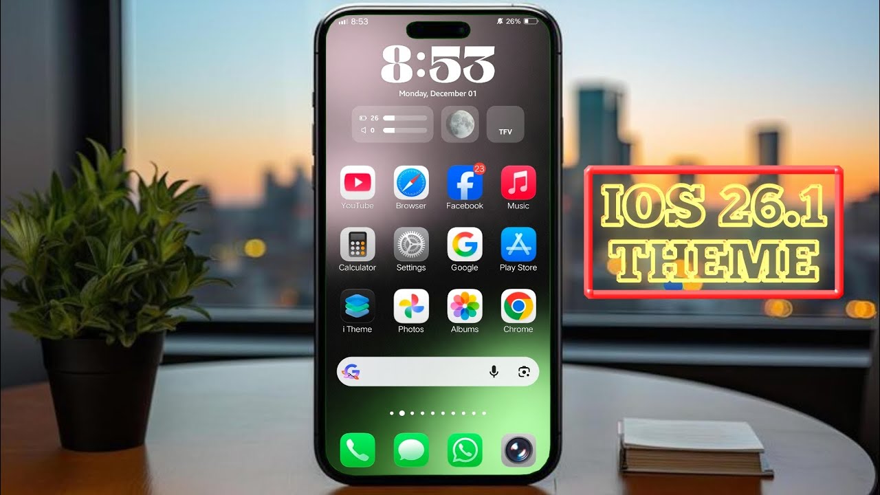 IOS 26.1 THEME FOR VIVO IQOO DEVICES THEME CREATE BY THEME FOR VIVO #THEME#IOS26#IPHONE