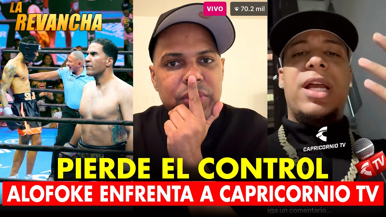 ALOFOKE PIERDE EL CONTR0L CON CAPRICORNIO TV POR LA REVANCHA DE SR JIMENEZ Y CRISTIAN CASABLANCA