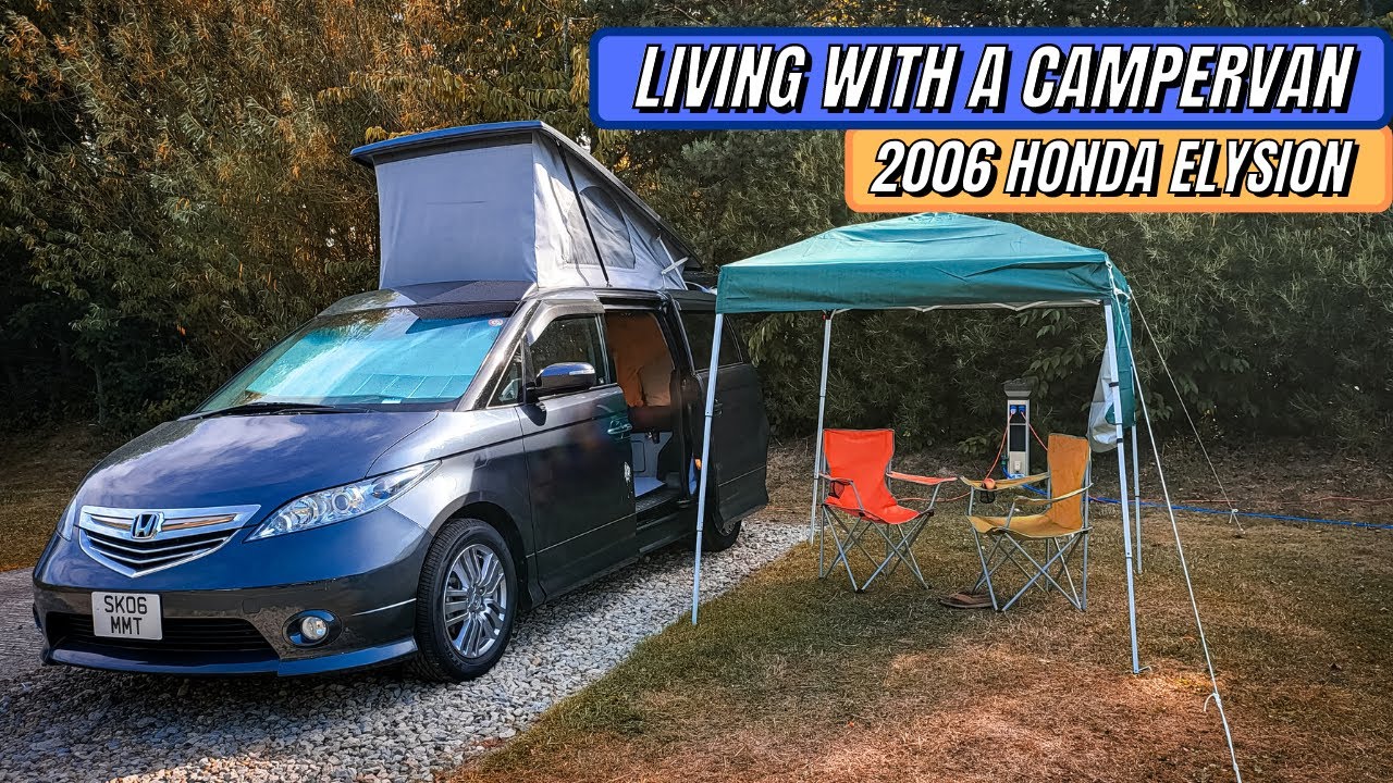 OUR FIRST CAMPING VLOG | Living with a Campervan | 2006 Honda Elysion
