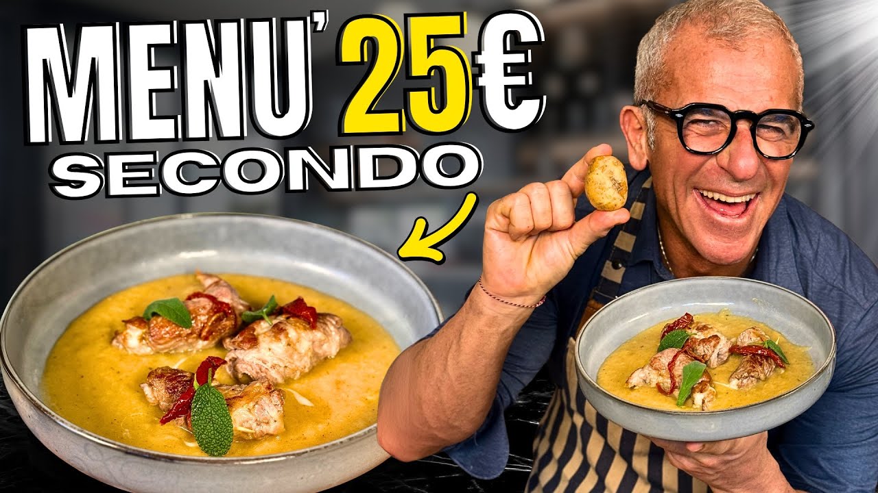 MENÙ 25€: per secondo INVOLTINI DI MAIALE in padella - Ricetta di Chef Max Mariola