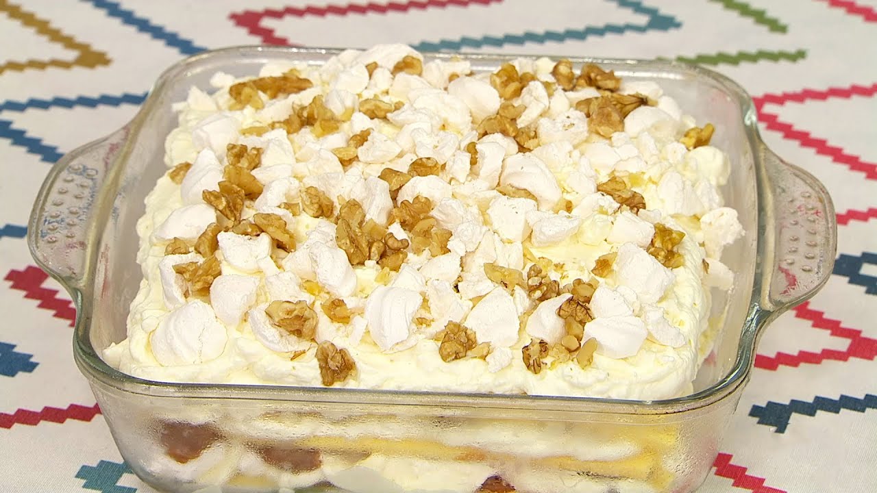 Postre de último momento con cosas compradas
