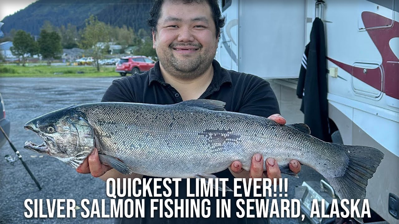 QUICKEST LIMIT EVER!!! SILVER SALMON FISHING IN SEWARD, ALASKA