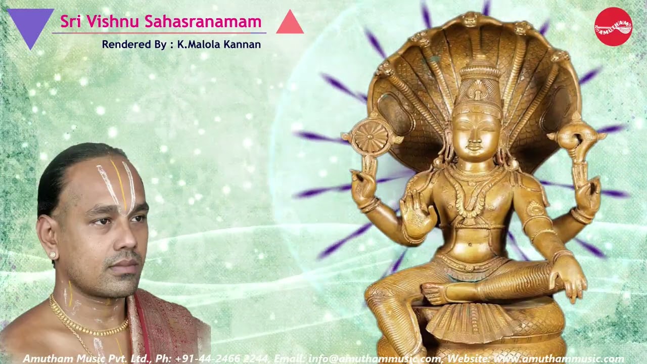 புரட்டாசி மாதம் || ஸ்ரீ விஷ்ணு சஹஸ்ரநாமம் || மாலோல கண்ணன் || Sri Vishnu Sahasranamam ||Malola Kannan