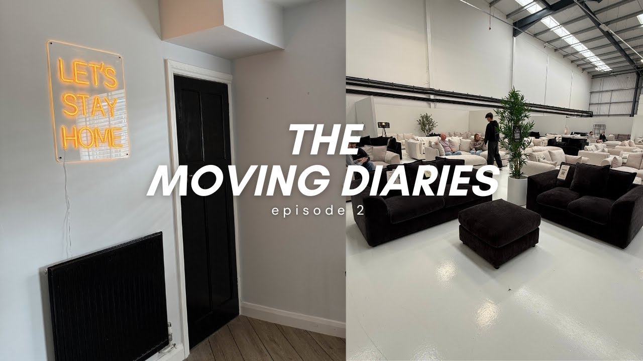 THE MOVING DIARIES📦 episode 2 | more painting, baking cookies, sofa shopping + more
