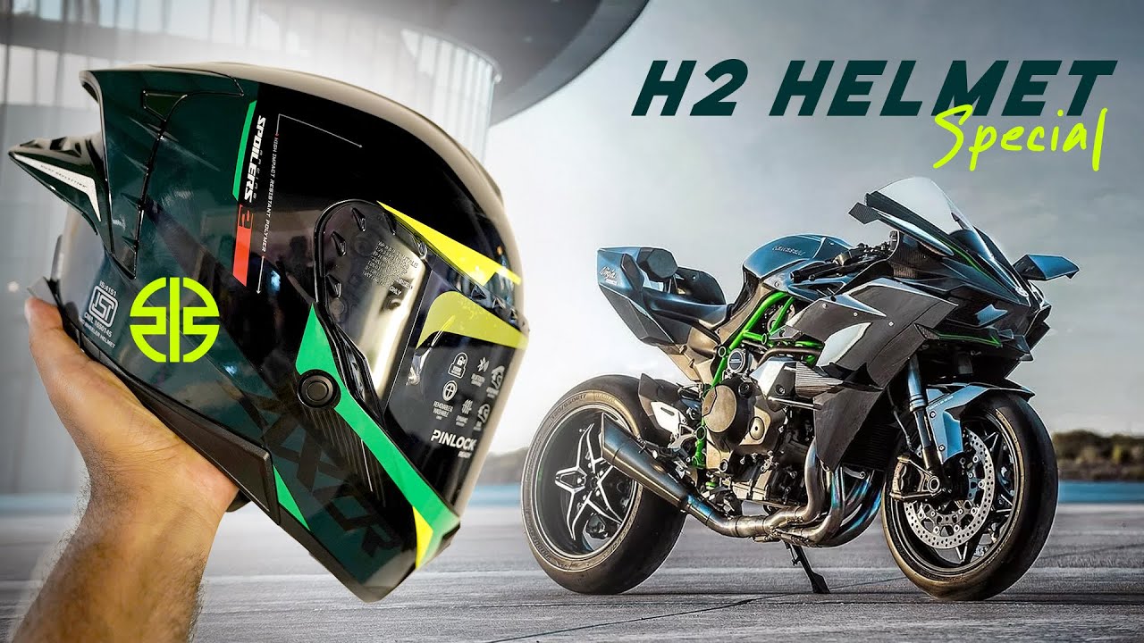 apni Kawasaki NINJA H2 ke liye ek special Helmet