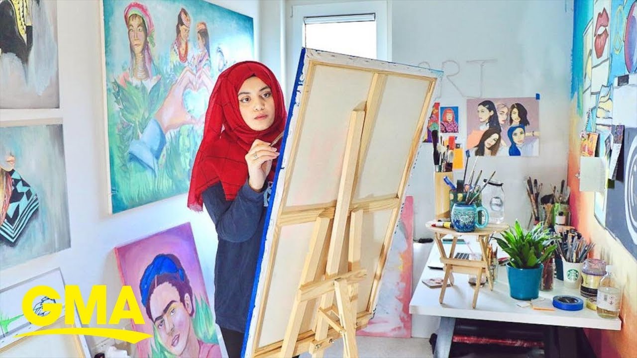 How 1 woman is celebrating powerful Pakistani women through her artwork l GMA Digital