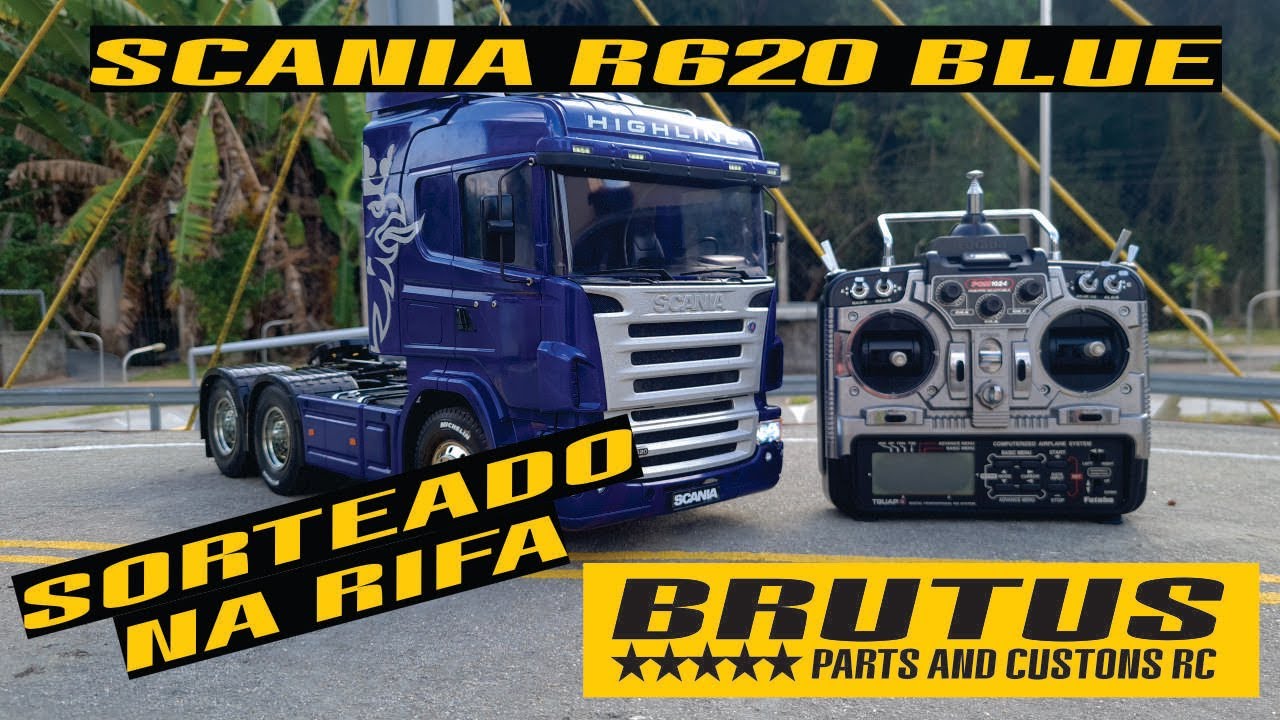 SCANIA R620 BLUE EDITION DE CONTROLE REMOTO ESCALA 1/14! rodando na brutus park!