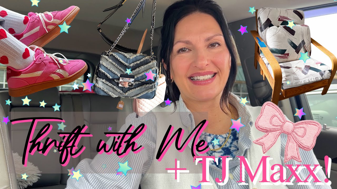 THRIFT with me + TJ MAXX!! Cutest sneakers ever! 