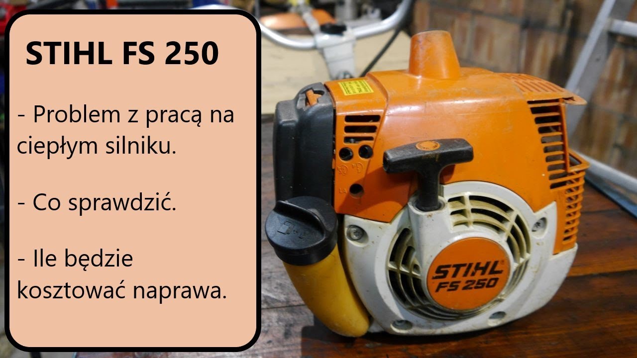 #rpgarażowo. Kosa Stihl Fs 250. Nie odpala na ciepłym silniku. Dlaczego.  Przegląd. Przyczyna.