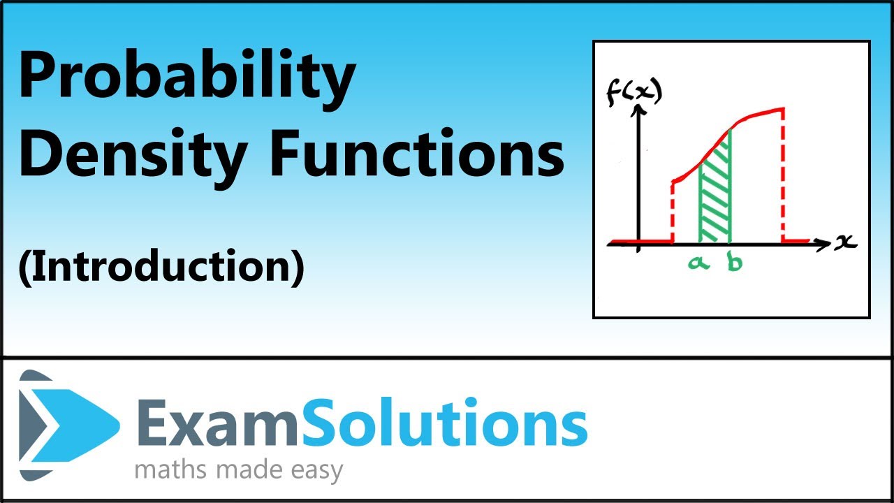 Функции плотности вероятности (pdf) | ExamSolutions