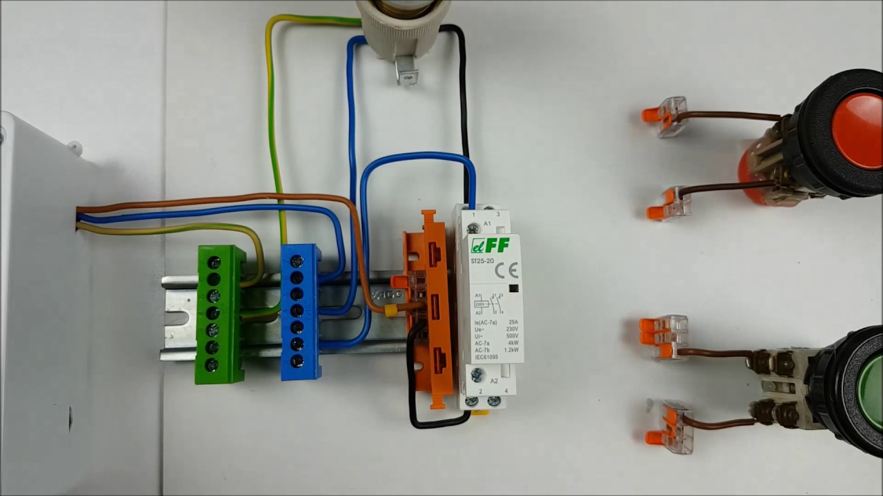 Załączanie urządzeń elektrycznych za pomocą stycznika