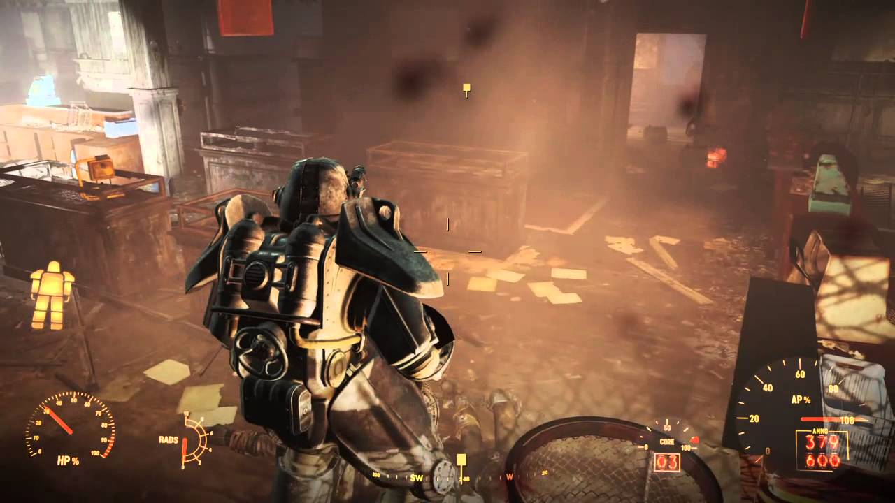 Fallout 4 - T-45 Power Armor Gameplay