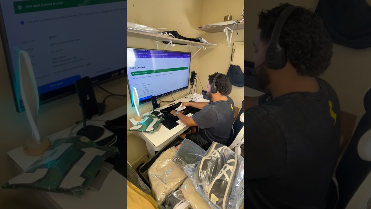 Day in the life of a full time eBay reseller #ebay #business #ebayreseller #thrifting