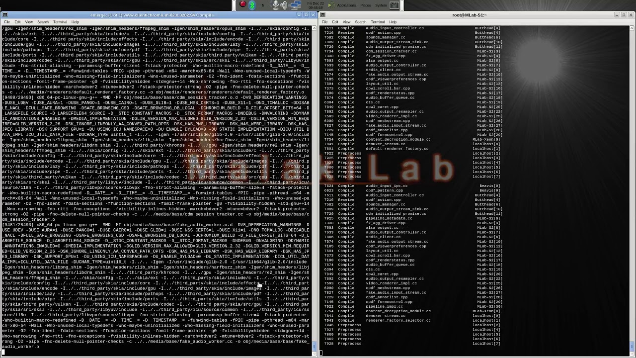 Gentoo DistCC. Failed chromium-62.0.3202.94 test on new setup.