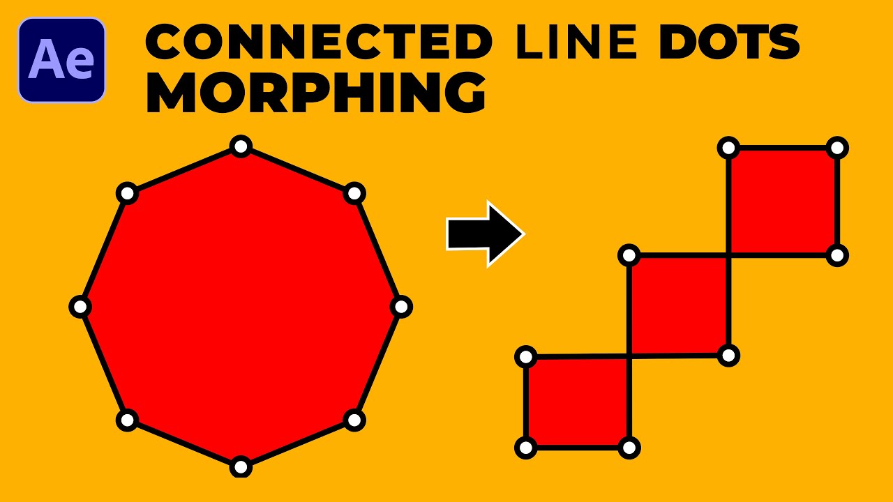 Connected Line Dots - Morphing Animation After Effects Tutorial