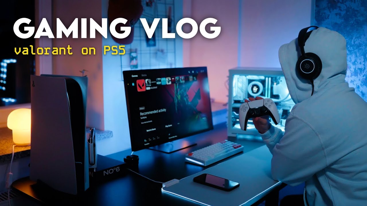 gaming vlog 🎮 | trying valorant on PS5, fixing my pc, noodles 🍜
