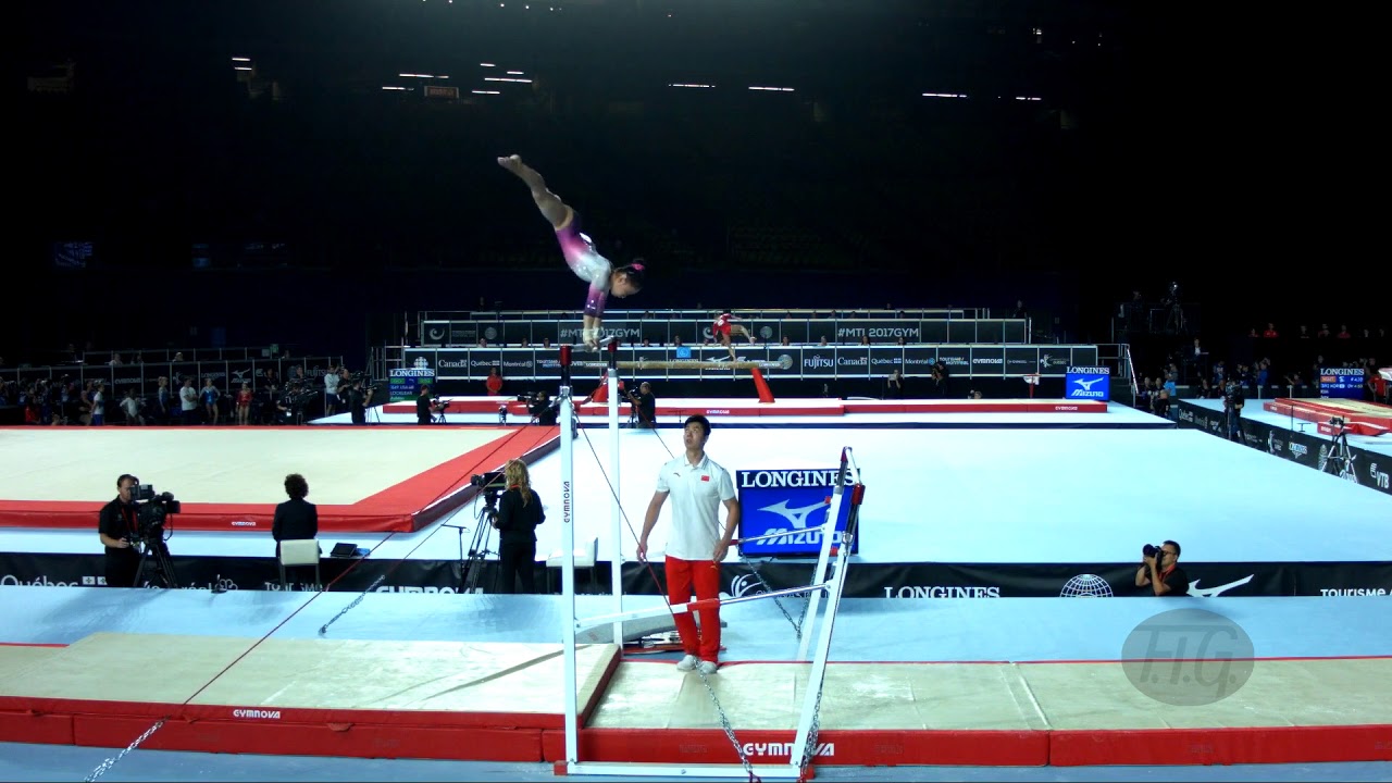 WANG Yan (CHN) - 2017 Artistic Worlds, Montr&eacute;al (CAN) - Qualifications Uneven Bars