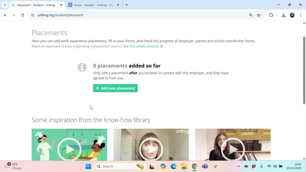 How to Find Unifrog's Placement Tool