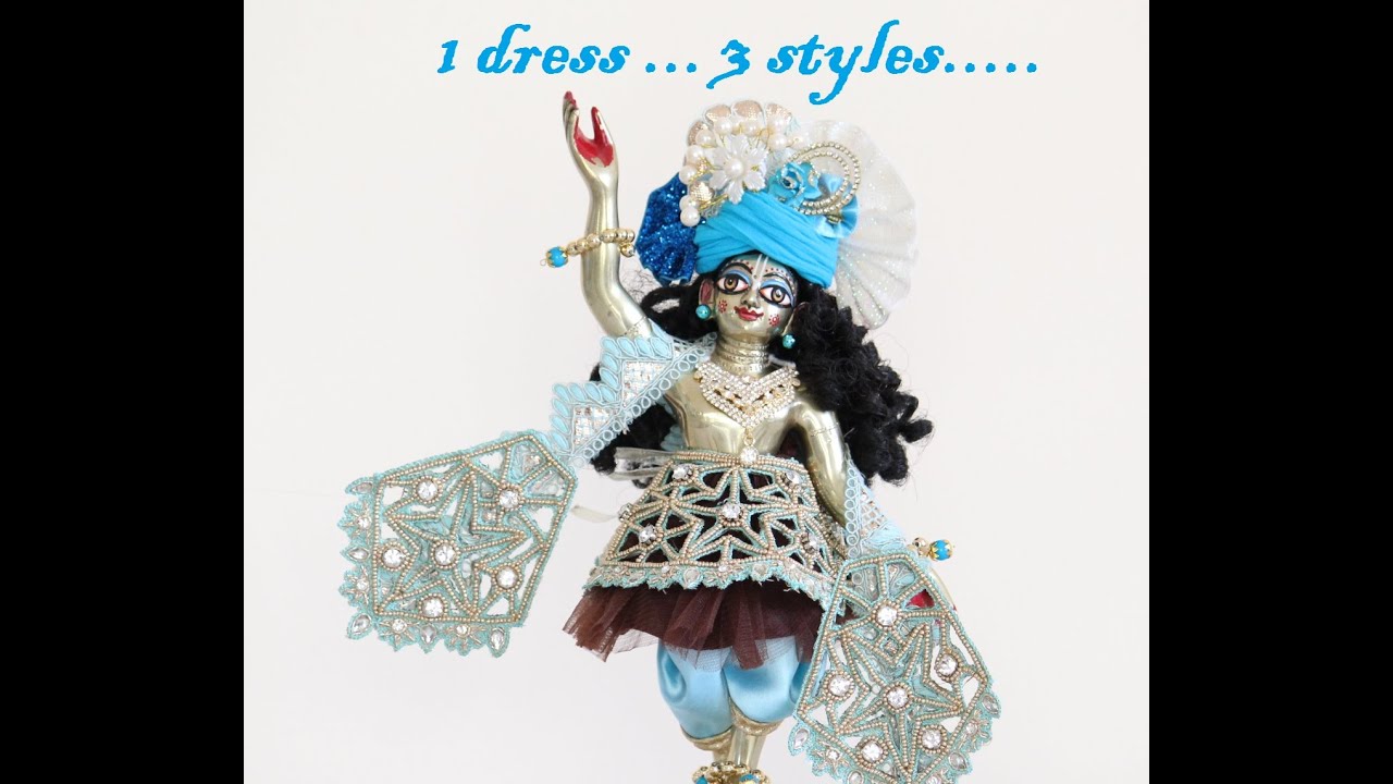 Gaur Nitai Dressing tutorial. One dress Three styles.