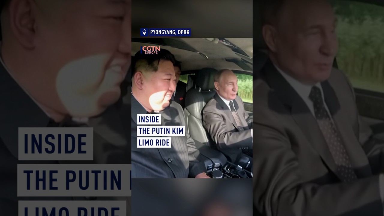 Footage from inside Putin and Kim ride in luxury Aurus limo released