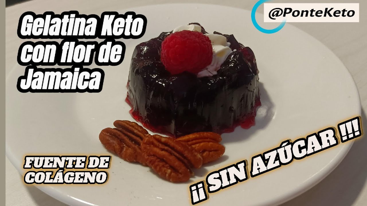 ¡GELATINA de FLOR de JAMAICA! 🌺 LLENA DE POLIFENOLES y ANTIOXIDANTES 🍮 ¡Saludable y Deliciosa!