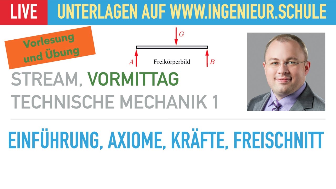 Einführung, Kräfte, Freischnitt – Vorlesung und Übung – Technische Mechanik 1