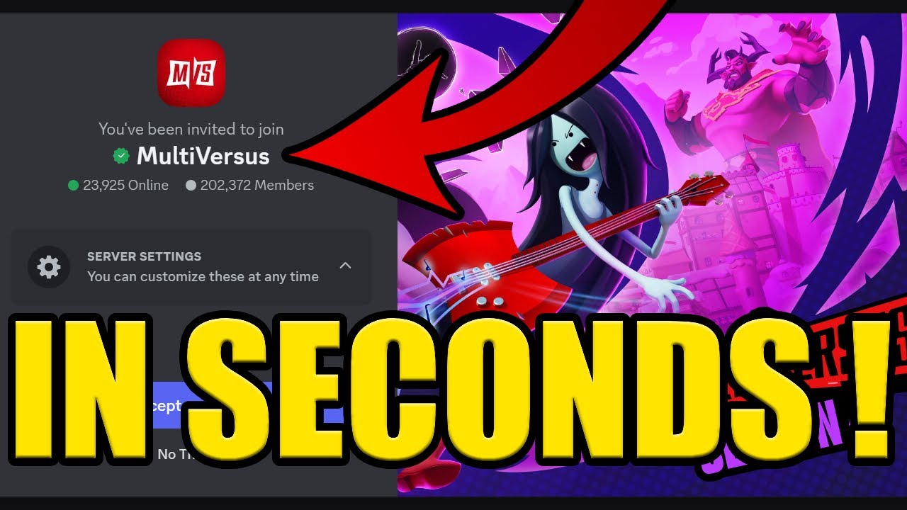 HOW to JOIN MULTIVERSUS DISCORD SERVER ✅PC & MOBILE✅