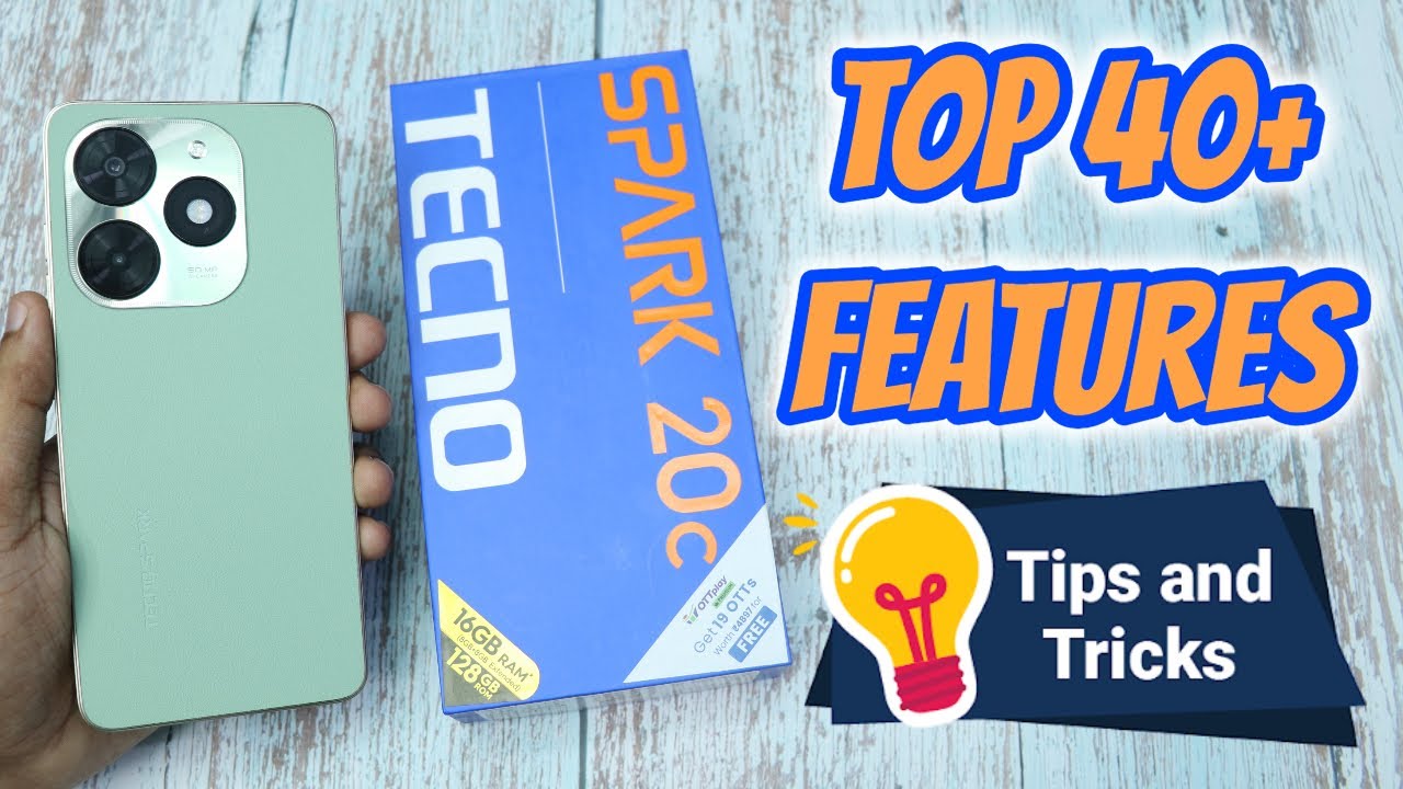Tecno Spark 20C Top 40+ Hidden Features || Tecno Spark 20C Tips & Tricks