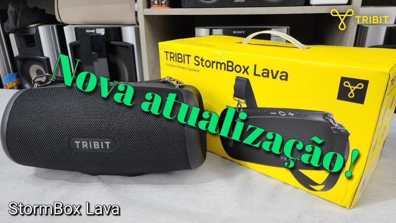 Tribit Stormbox Lava. Bem  melhor depois da atualização do firmware!