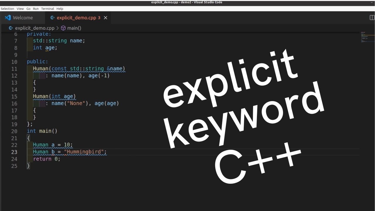 What is Explicit Keyword in C++ ?
