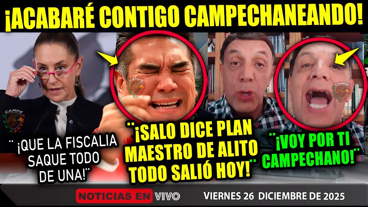 DE &Uacute;LTIMA HORA! CAMPECHANEANDO AL BOTE &iexcl;HOY SI TE VOY A HUNDIR! ALITO NOTICIA CLAUDIA SHEINBAUM HOY