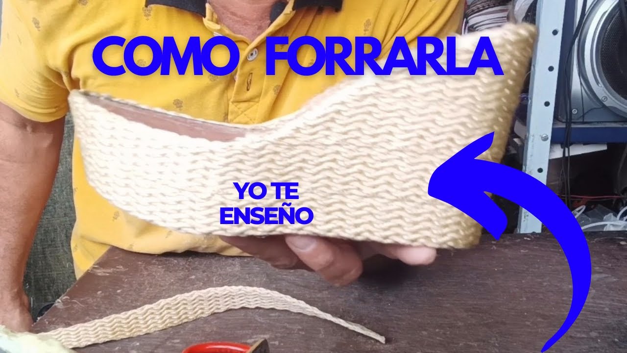 Como forrar una plataforma con yute