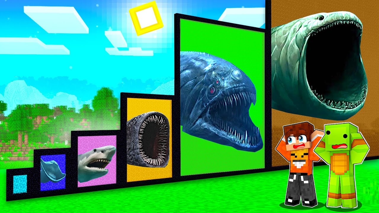 NIE WYBIERZ ZŁEGO PORTALU w Minecraft! (Bloop, Sea Monster, El Gran Maja, Megalodon, Sea Eater)