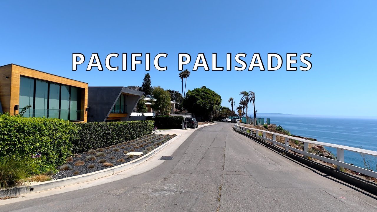 Driving Pacific Palisades, Santa Monica to Beverly Hills, Los Angeles, CA