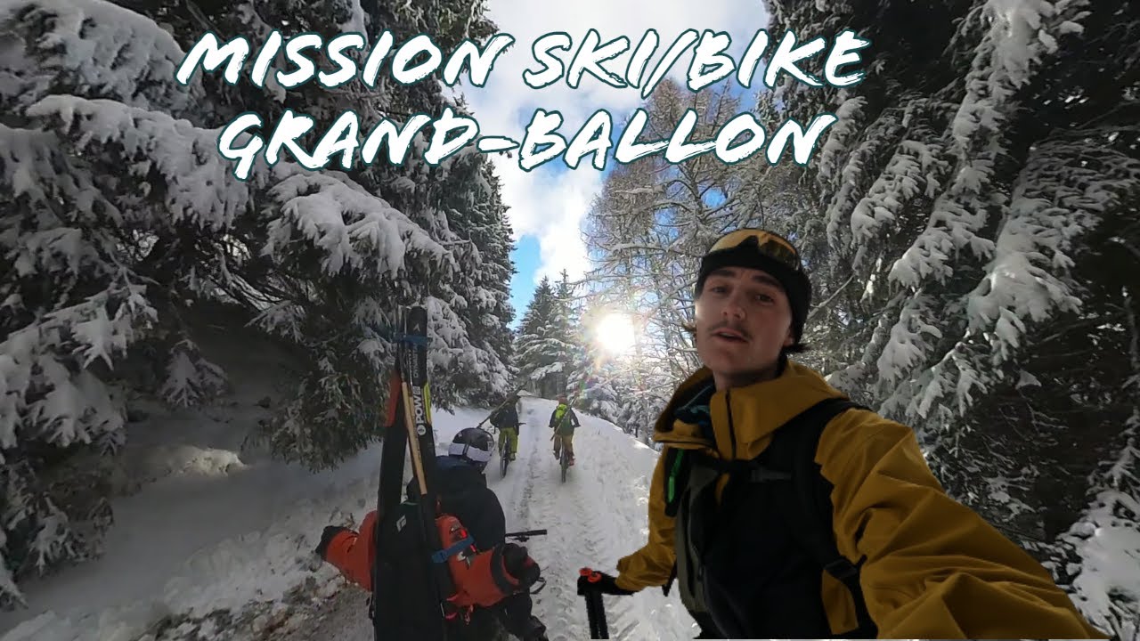 EP1 : Ski/Bike dans le Massif des Vosges ! #aventuresansvoiture #freeride #vosges #ski