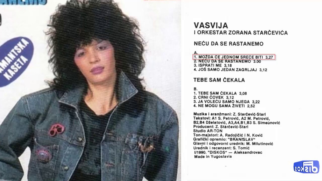Vasvija - Mozda ce jednom srece biti - (Audio 1990)